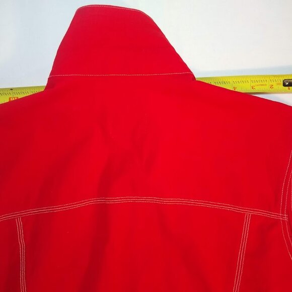 Soda Pop Superior Equipment  NWOT   thick denim vest/sleeveless shirt - size S - - Picture 14 of 15